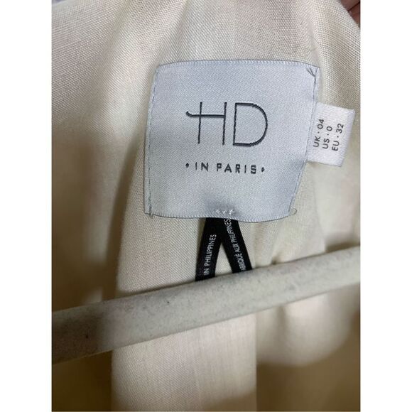 Anthropologie HD in Paris Plaid Poplin Bow Checked Dress 0 - Picture 5 of 7